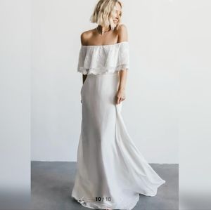 Gloria Lace Chiffon Gown